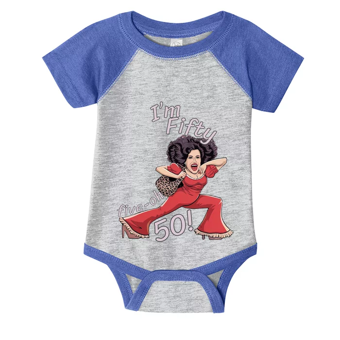 I’M Fifty Fiveoh 50 Infant Baby Jersey Bodysuit