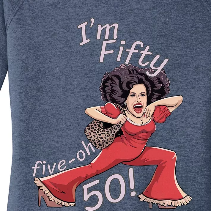 I’M Fifty Fiveoh 50 Women's Perfect Tri Tunic Long Sleeve Shirt