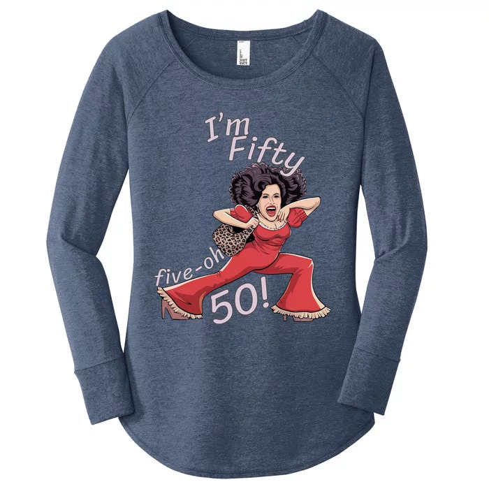 I’M Fifty Fiveoh 50 Women's Perfect Tri Tunic Long Sleeve Shirt