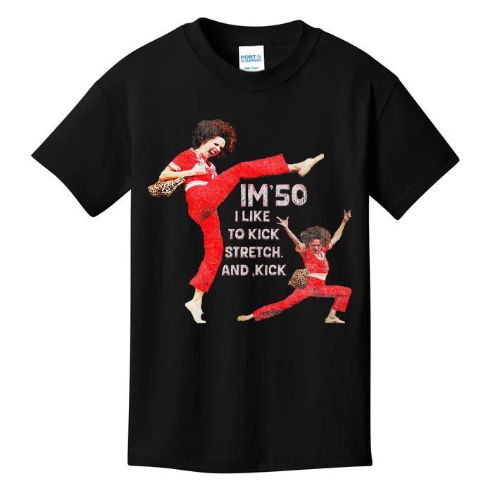 I’M Fifty Five Oh 50 Funny Sally Kick Lady O’Malley Birthday Kids T-Shirt