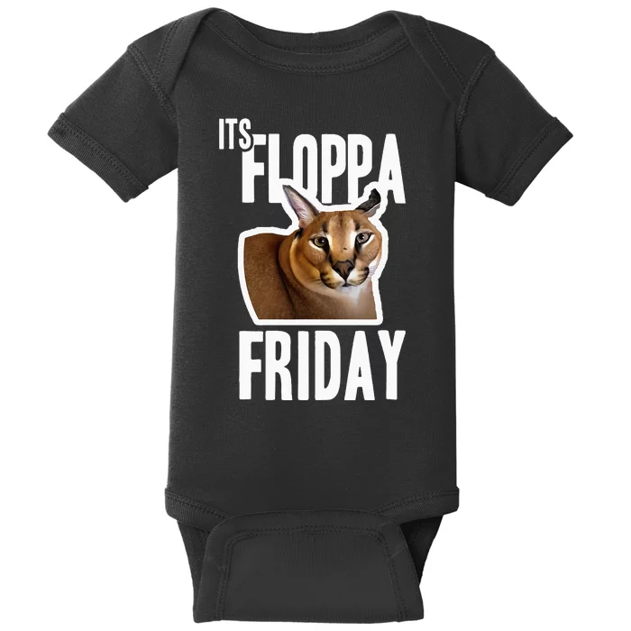 Its Floppa Friday Meme Baby Bodysuit