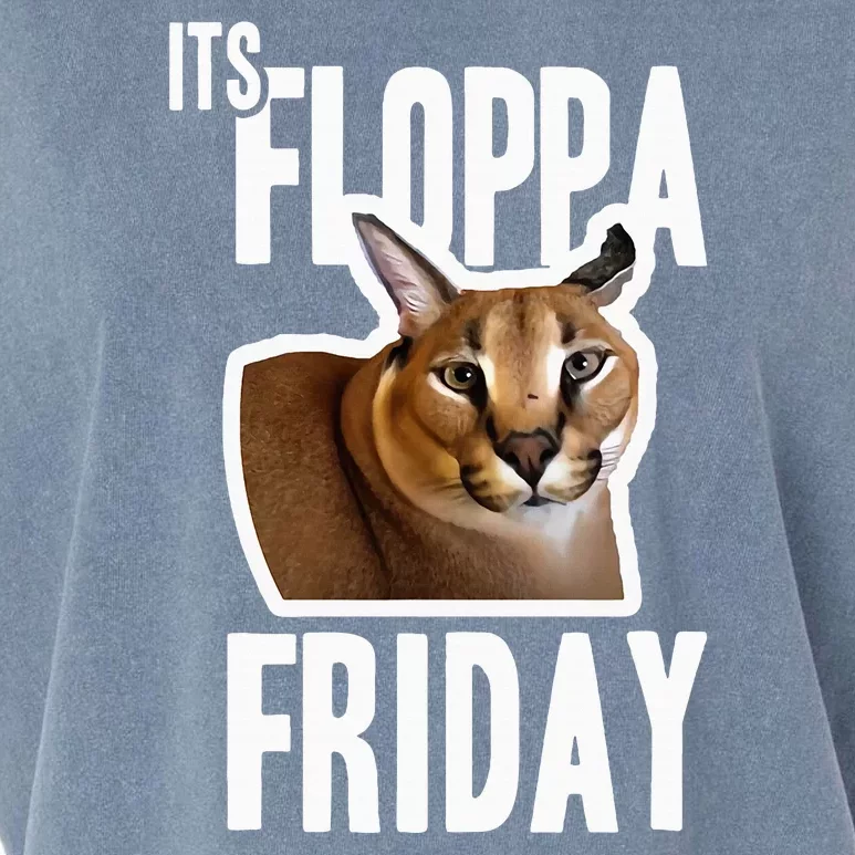 Its Floppa Friday Meme Garment-Dyed Women's Muscle Tee