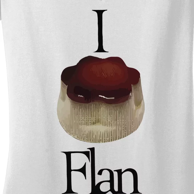 I Flan Flan Women's V-Neck T-Shirt