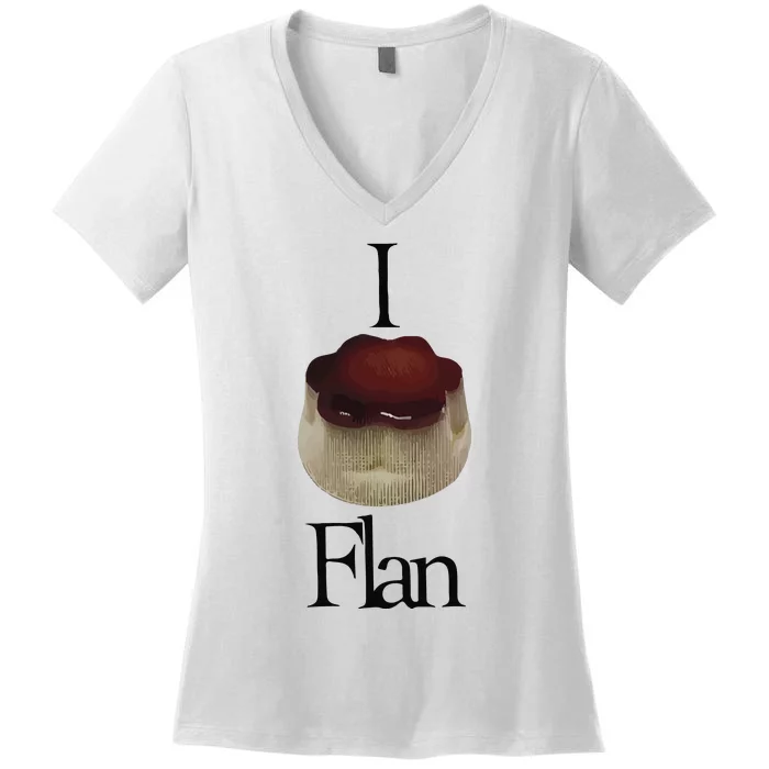 I Flan Flan Women's V-Neck T-Shirt