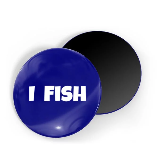 I Fish Fisher Cute Gift Magnet