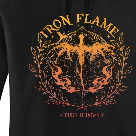 Iron Flame Fourth Wing Rebecca Yarros Dragon Rider Women's Pullover Hoodie