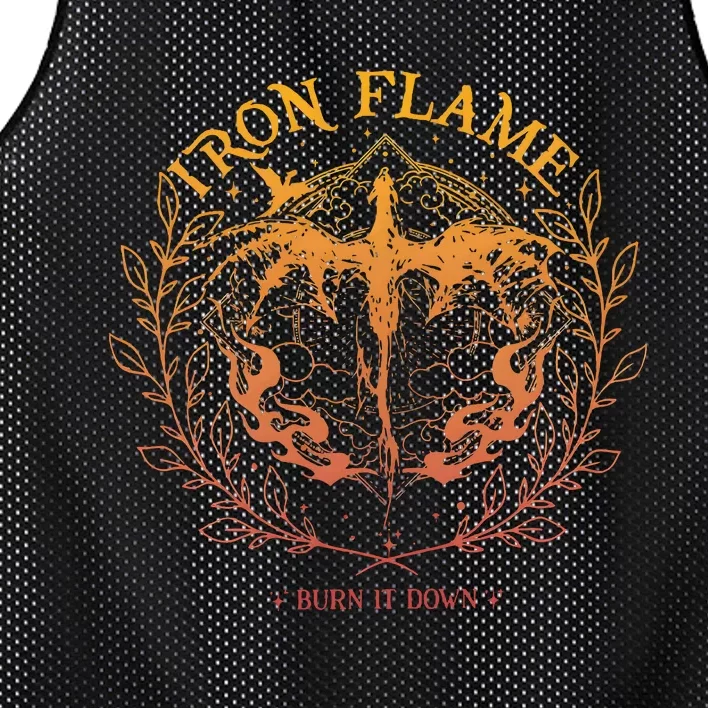 Iron Flame Fourth Wing Rebecca Yarros Dragon Rider Mesh Reversible Basketball Jersey Tank