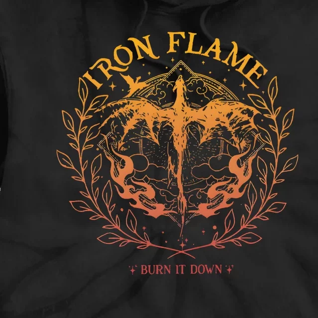 Iron Flame Fourth Wing Rebecca Yarros Dragon Rider Tie Dye Hoodie