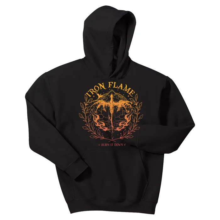 Iron Flame Fourth Wing Rebecca Yarros Dragon Rider Kids Hoodie