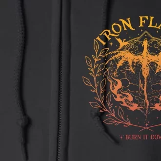 Iron Flame Fourth Wing Rebecca Yarros Dragon Rider Full Zip Hoodie