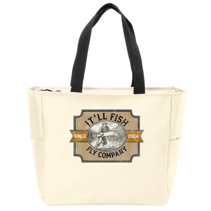 ItLl Fish Fly Company Zip Tote Bag