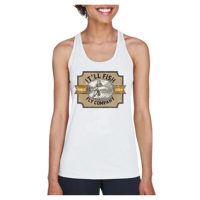 ItLl Fish Fly Company Women's Racerback Tank