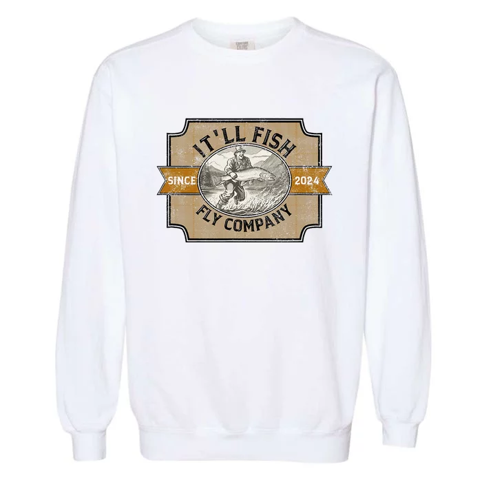 ItLl Fish Fly Company Garment-Dyed Sweatshirt