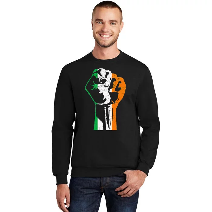 IRISH FLAG FIST RAISED IRELAND SAINT PATRICK'S DAY Sweatshirt