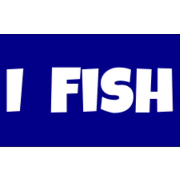 I Fish Fisher Meaningful Gift Bumper Sticker