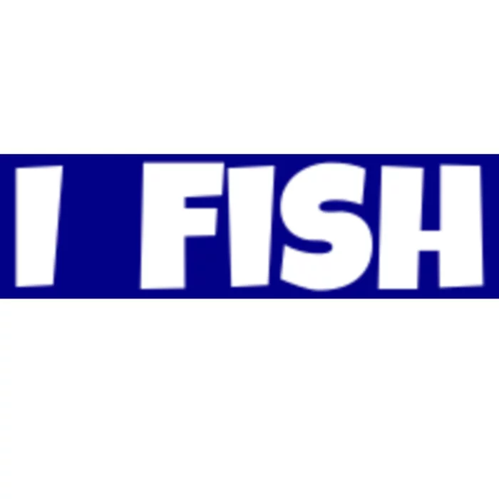 I Fish Fisher Meaningful Gift Bumper Sticker