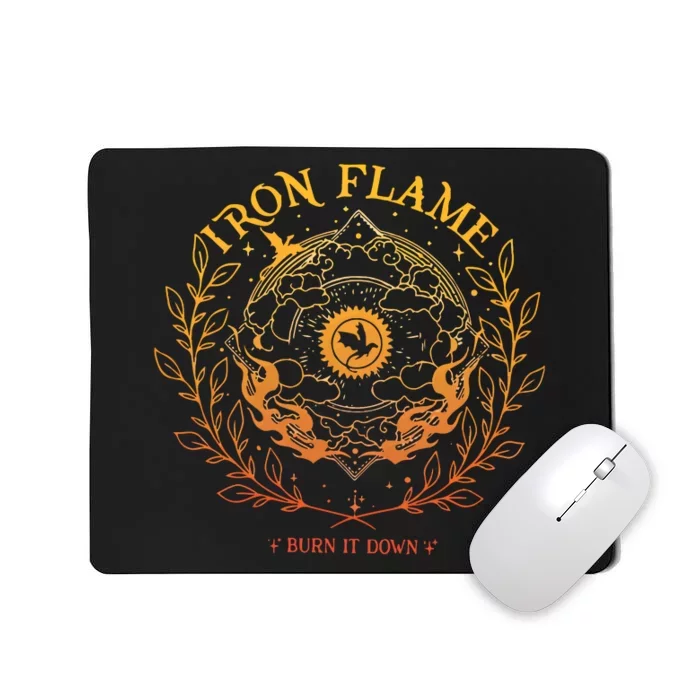 Iron Flame Fourth Wing Rebecca Yarros Dragon Mousepad