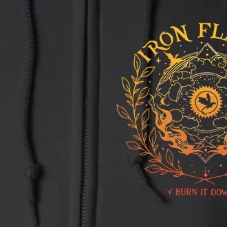 Iron Flame Fourth Wing Rebecca Yarros Dragon Full Zip Hoodie