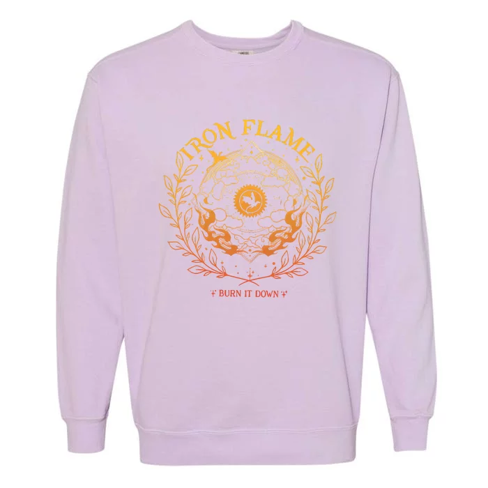 Iron Flame Fourth Wing Rebecca Yarros Dragon Garment-Dyed Sweatshirt