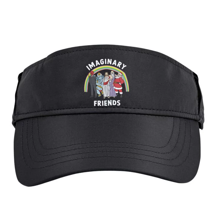 Imaginary Friends Funny Religion Adult Drive Performance Visor