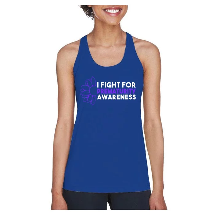 I Fight For Prematurity Awareness Gift Women's Racerback Tank