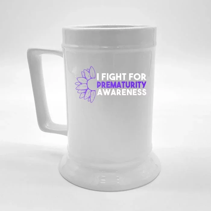 I Fight For Prematurity Awareness Gift Front & Back Beer Stein