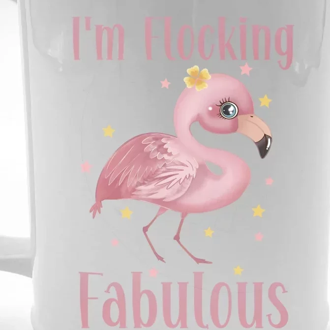 Im Flocking Fabulous Funny Flamingo Lovers Gift Front & Back Beer Stein