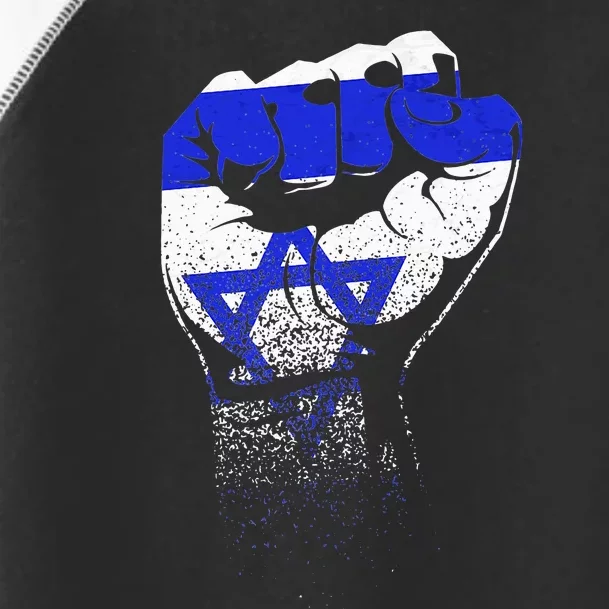 Israel Flag Fist Jerusalem Hebrew True Jew Israelite Toddler Fine Jersey T-Shirt