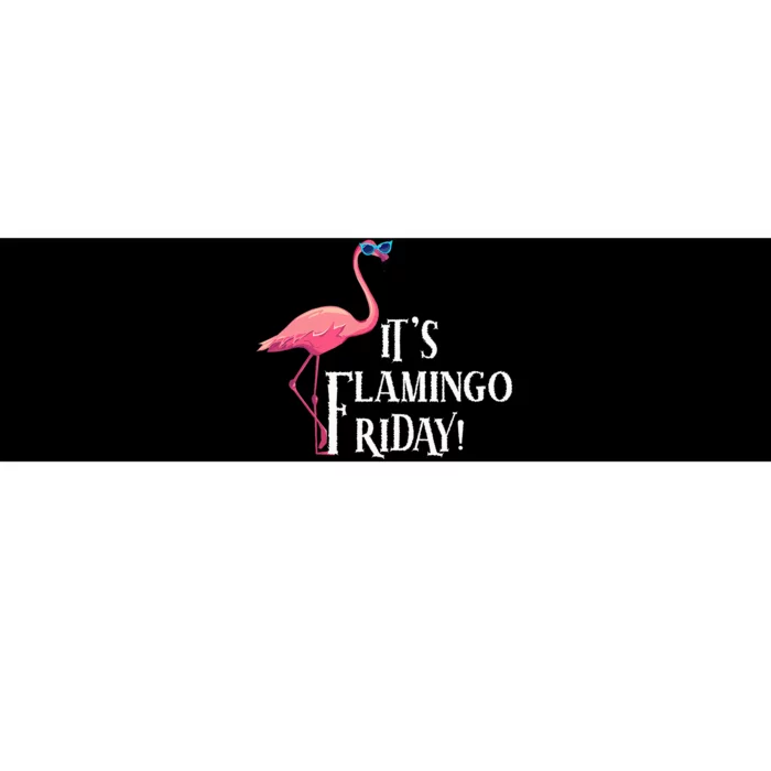 It’S Flamingo Friday Birds Wearing Glasses Bird Lover Bumper Sticker