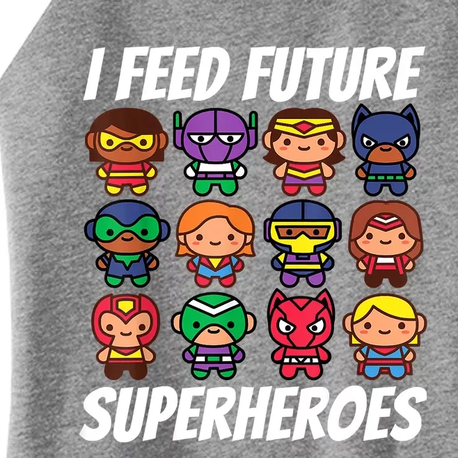 I Feed Future Superheroes School Lunch Lady Squad Women’s Perfect Tri Rocker Tank