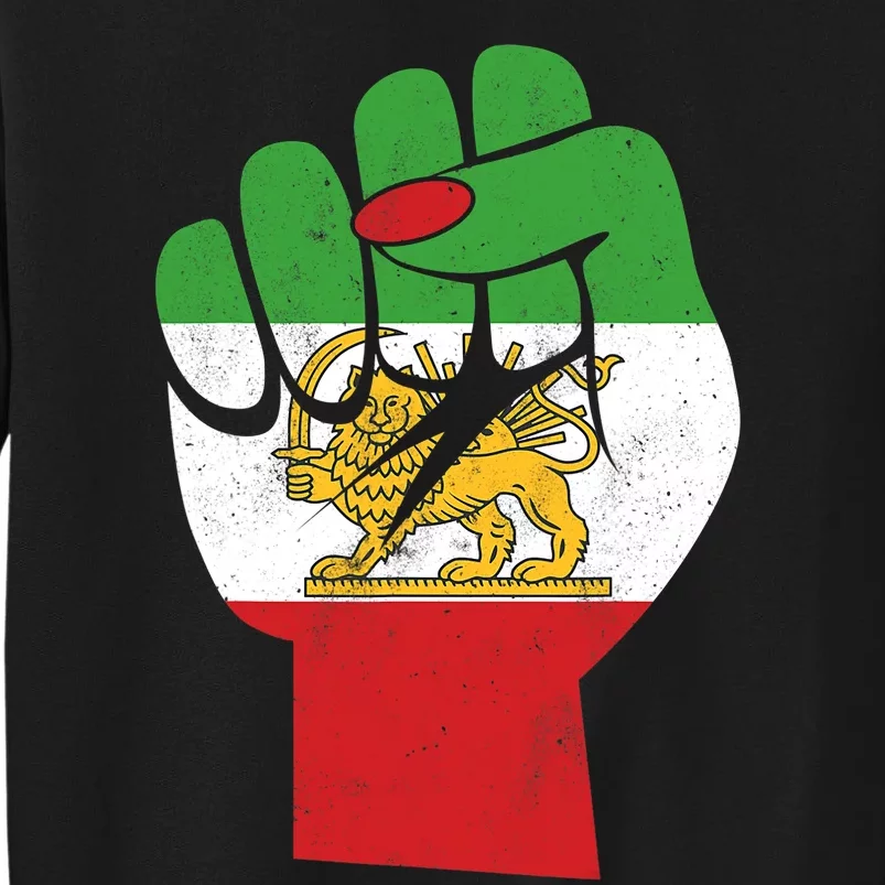 Iranian Flag Female Fist Support Women Of Iran LION SUN FLAG Sweatshirt