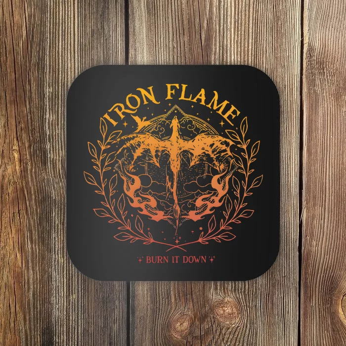 Iron Flame Fourth Wing Rebecca Yarros Coaster