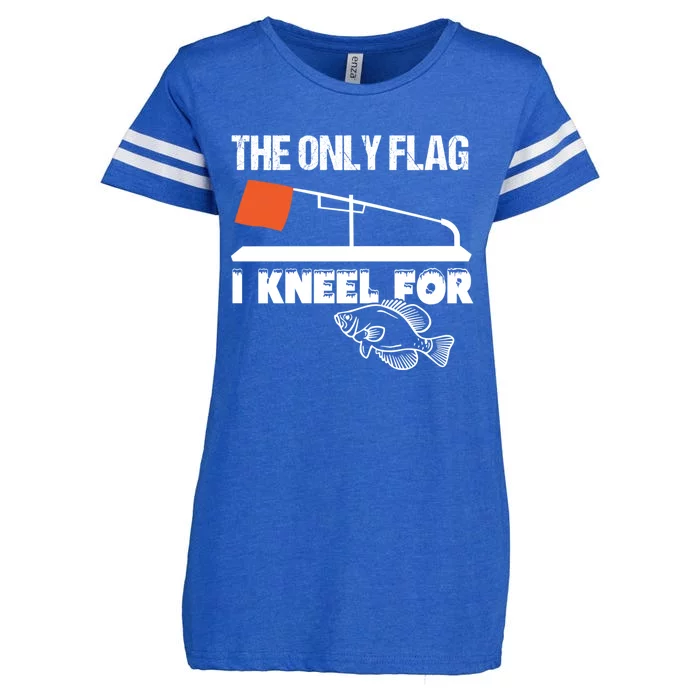 Ice Fishing Funny Tip Up Flag Gift Great Gift Cool Gift Enza Ladies Jersey Football T-Shirt