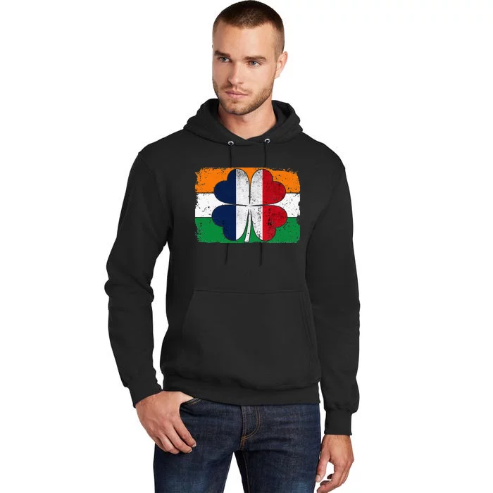 Irish France Flag Ireland Shamrock St Patricks Day Tall Hoodie