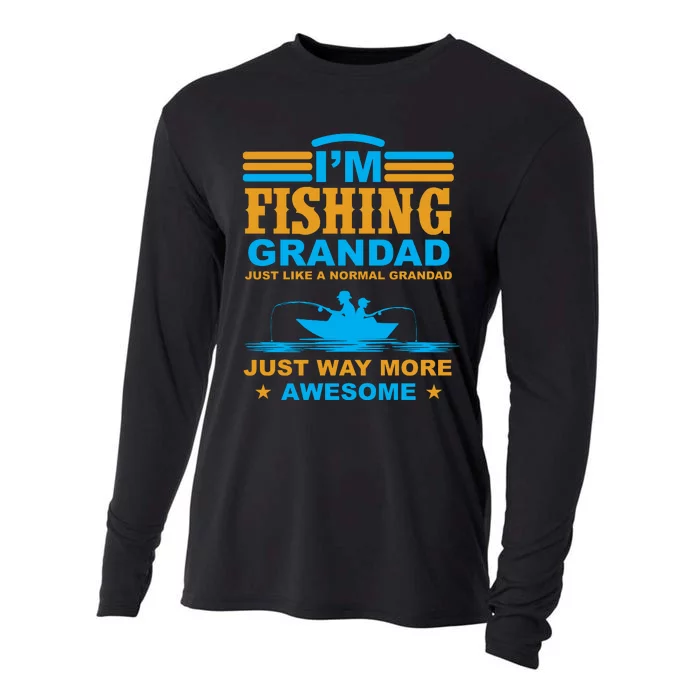 I'm Fishing Grandad T Cooling Performance Long Sleeve Crew