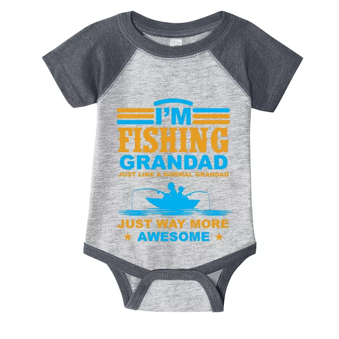 I'm Fishing Grandad T Infant Baby Jersey Bodysuit