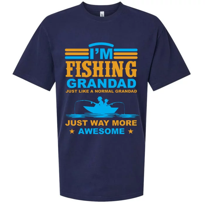 I'm Fishing Grandad T Sueded Cloud Jersey T-Shirt