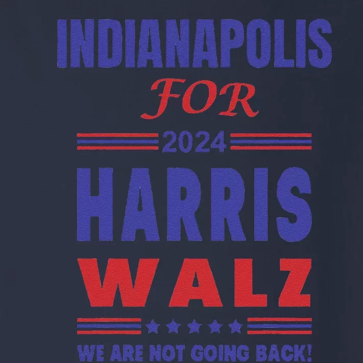 Indianapolis For Harris Walz Toddler Long Sleeve Shirt