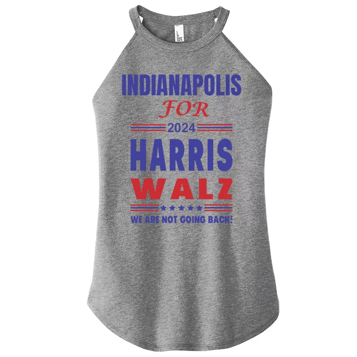 Indianapolis For Harris Walz Women’s Perfect Tri Rocker Tank