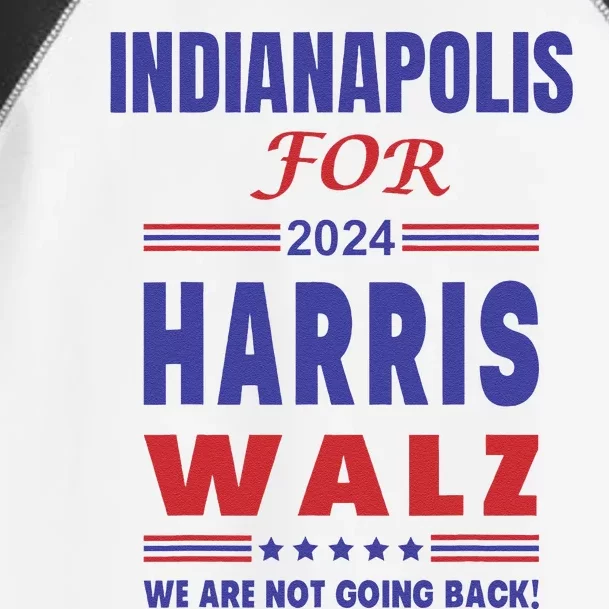 Indianapolis For Harris Walz Toddler Fine Jersey T-Shirt