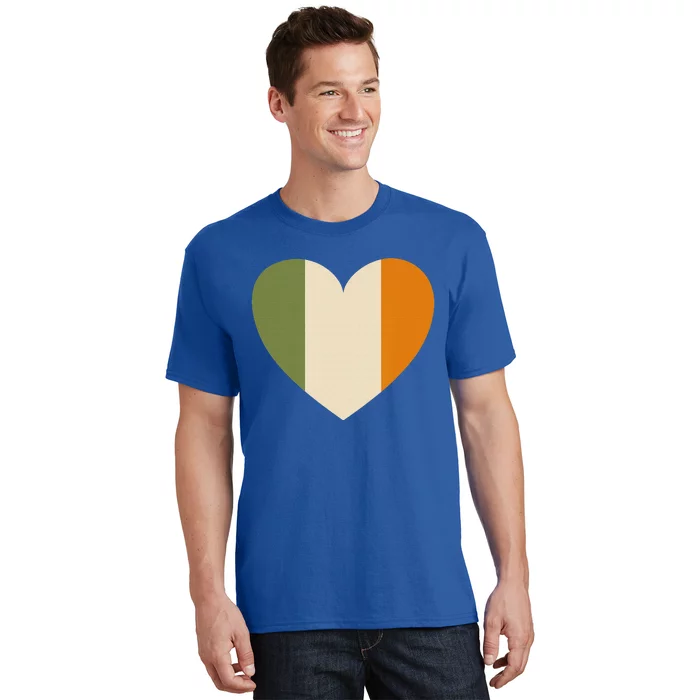 Irish Flag Heart St. Patricks Day Gift T-Shirt