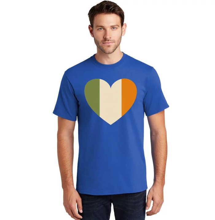 Irish Flag Heart St. Patricks Day Gift Tall T-Shirt