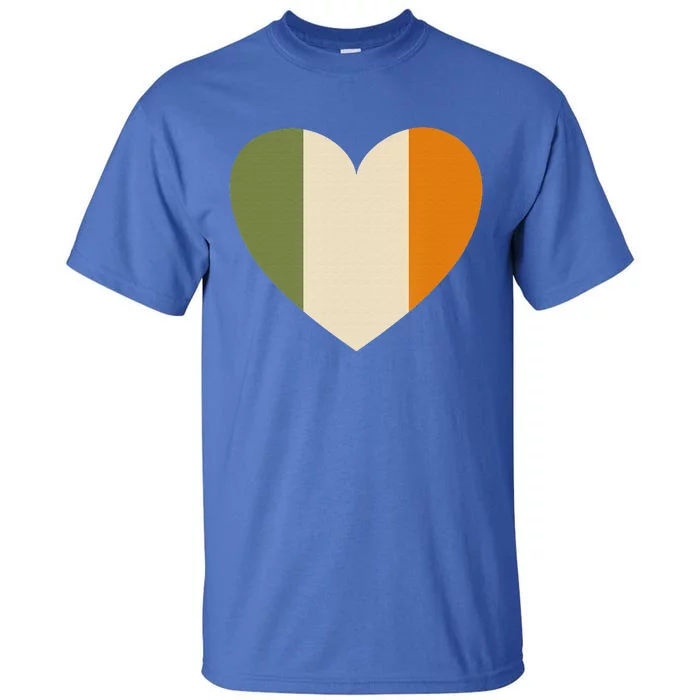 Irish Flag Heart St. Patricks Day Gift Tall T-Shirt