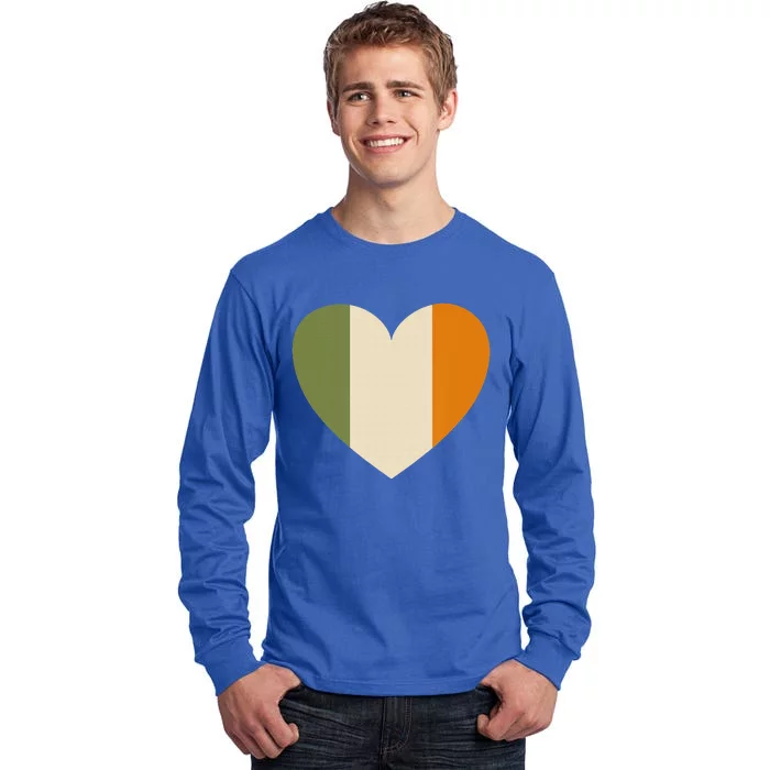 Irish Flag Heart St. Patricks Day Gift Tall Long Sleeve T-Shirt