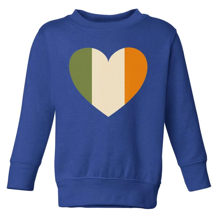 Irish Flag Heart St. Patricks Day Gift Toddler Sweatshirt