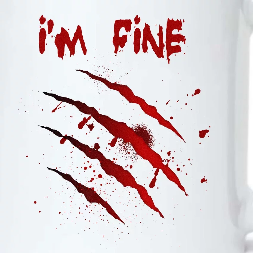 Im Fine Halloween Blood Splatter Bloody Halloween Black Color Changing Mug