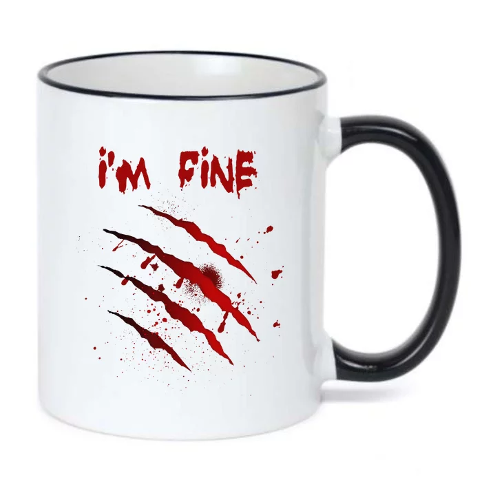 Im Fine Halloween Blood Splatter Bloody Halloween Black Color Changing Mug