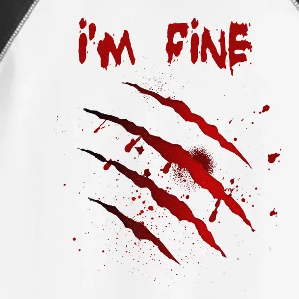 Im Fine Halloween Blood Splatter Bloody Halloween Toddler Fine Jersey T-Shirt