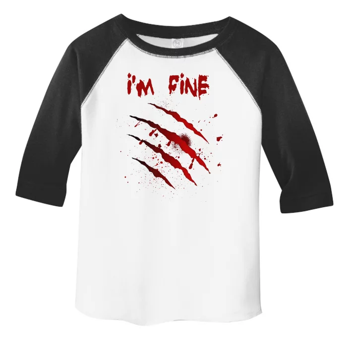 Im Fine Halloween Blood Splatter Bloody Halloween Toddler Fine Jersey T-Shirt