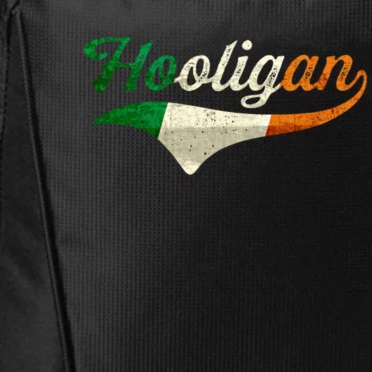 Irish Flag Hooligan Funny Saint Patricks Day Joke Beer Lover Gift City Backpack